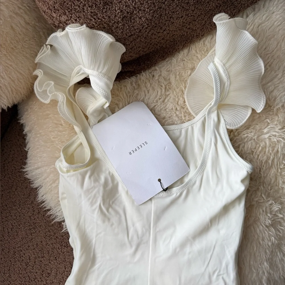 Sleeper Ruffled Sleeve Bathing Suit